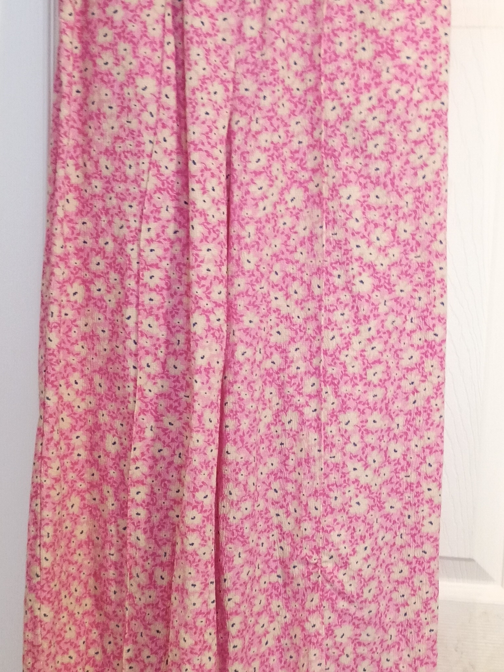 FRNCH Pink Floral Print Wide Leg Pants